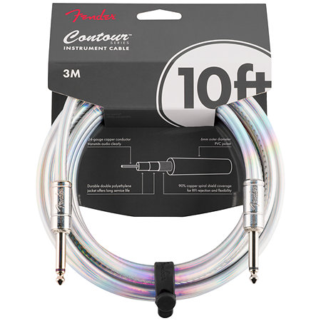 Fender Contour Galaxy Series Instrument Cable 3m Iridescent