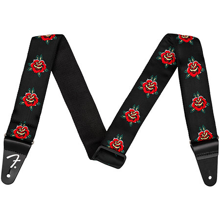 Fender Rose Strap Red 2"