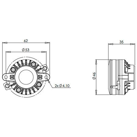 B&C Speakers DE7 4 Ohm Driver