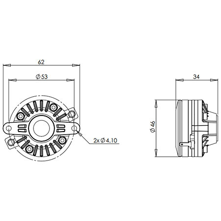 B&C Speakers DE5 16 Ohm Driver