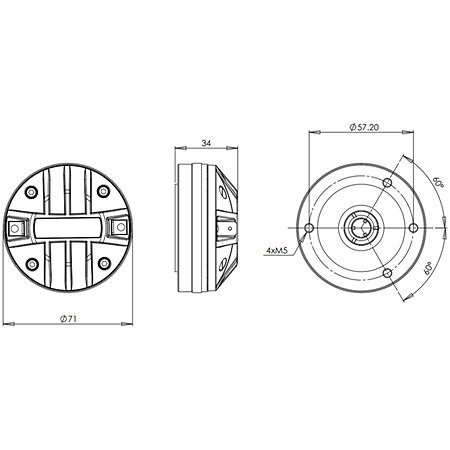 B&C Speakers DE120TN 8 Ohm Driver