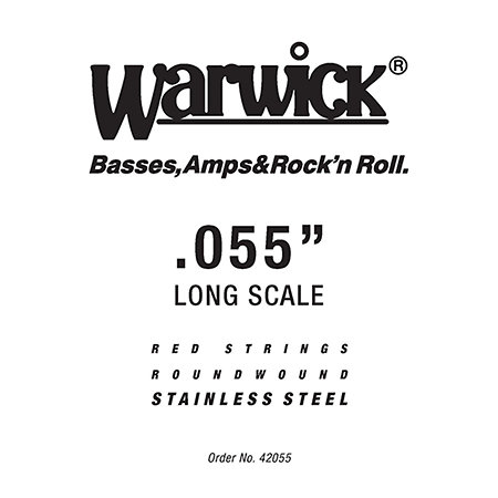 Warwick 42055 Red Strings Stainless Steel .055