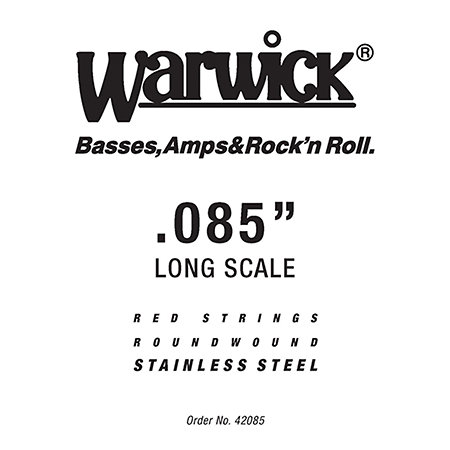 Warwick 42085 Red Strings Stainless Steel .085