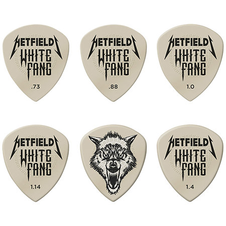 Dunlop Hetfield's White Fang Custom Flow Variety Pack de 6