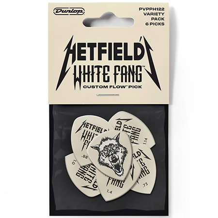 Dunlop Hetfield's White Fang Custom Flow Variety Pack de 6 - Picks