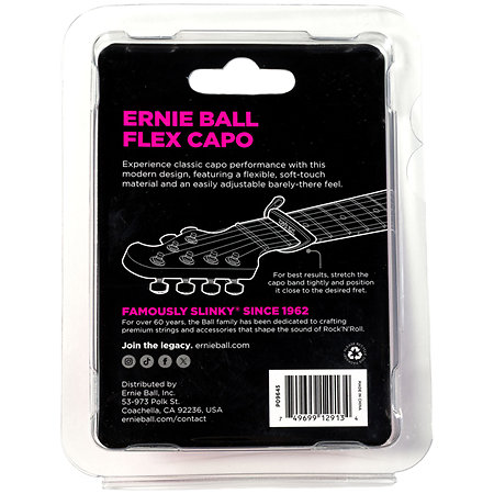 9645 Capodastre Flex Black Ernie Ball
