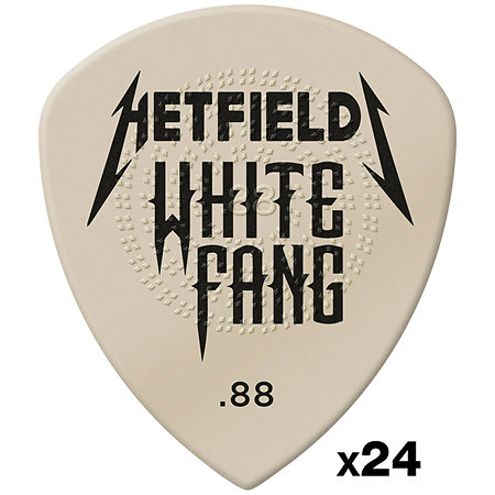 Dunlop PH122R088 Hetfield's White Fang 0,88 mm (lot de 24)