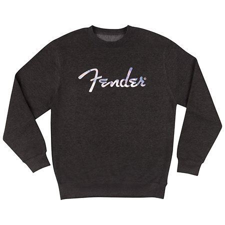 Fender Galaxy Logo Crewneck Sweatshirt Charcoal Heather L