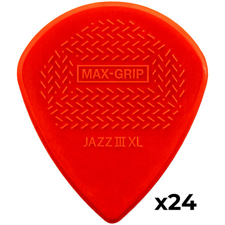 Dunlop 581RXLN Max-Grip Jazz III XL Nylon 1,38 mm (lot de 24)