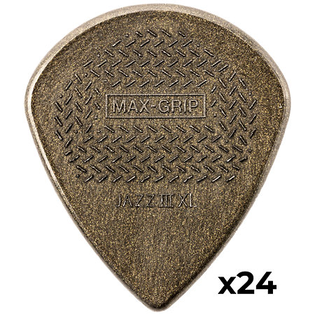 Dunlop 581RXLC Max-Grip Jazz III XL Carbon Fiber 1,38 mm (lot de 24)