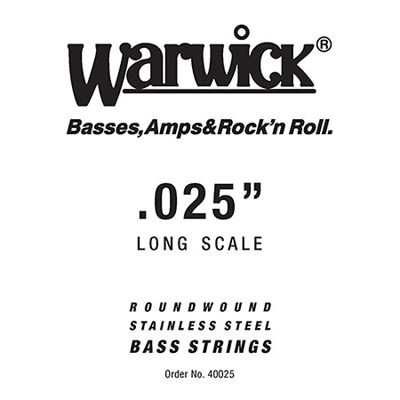 Warwick 40025 Black Label Stainless Steel .025