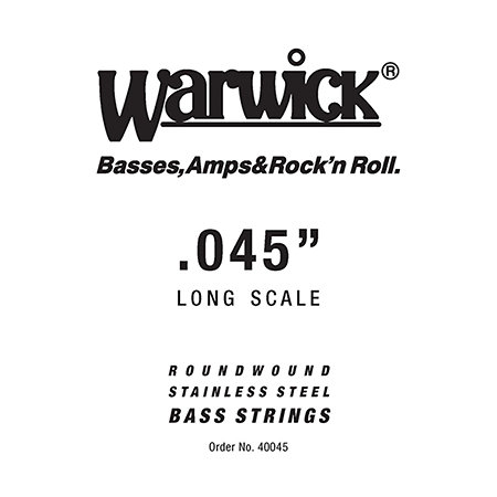 Warwick 40045 Black Label Stainless Steel .045