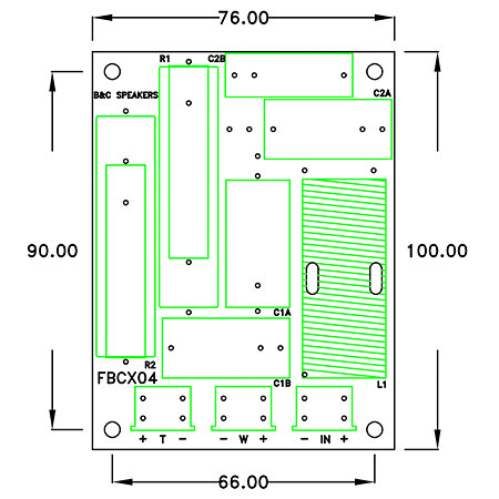 B&C Speakers FBCXN36 8 Ohm Crossover