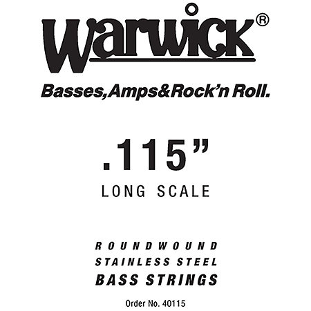 Warwick 40115 Black Label Stainless Steel .115