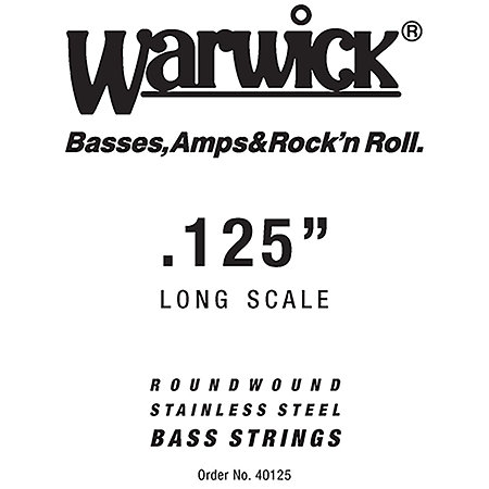 Warwick 40125 Black Label Stainless Steel .125
