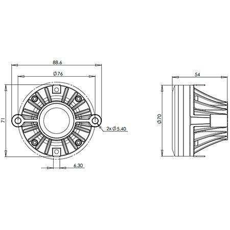 B&C Speakers DE38 8 Ohm Driver