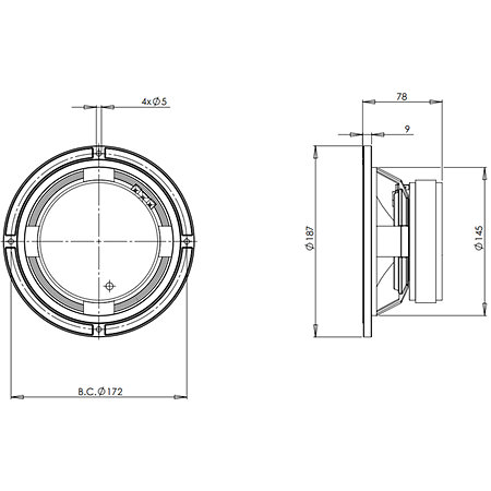 6PEV13 8 Ohm B&C Speakers