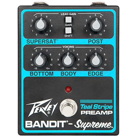 Peavey Bandit Supreme Teal Stripe Preamp Pedal