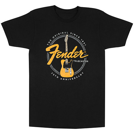 Fender Telecaster 75th Tele Tee Vintage Black L