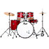 RSS525SCC-747 Roadshow Rock 5 fûts 22" Matte Red + Hardware + 2 cymbales Sabian Pearl