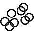 AKSMEB Elastiques pour suspensions de micros KSM Shure