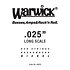 46025 Red Strings Nickel Steel .025 Warwick
