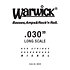46030 Red Strings Nickel Steel .030 Warwick