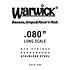 42080 Red Strings Stainless Steel .080 Warwick