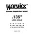 42135 Red Strings Stainless Steel .135 Warwick