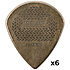 581PXLC Max-Grip Jazz III XL Carbon Fiber 1,38 mm (lot de 6) Dunlop