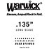 40135 Black Label Stainless Steel .135 Warwick