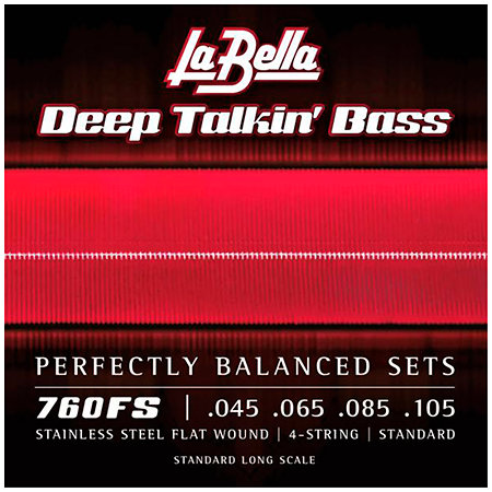 La Bella 760FS Basse Deep Talkin Flatwound 45-105