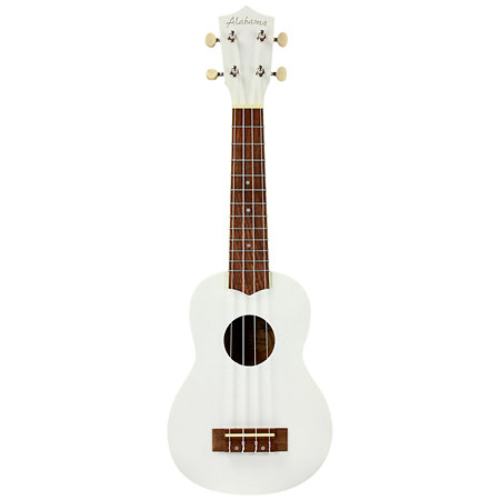 003WH Ukulélé Soprano White Alabama