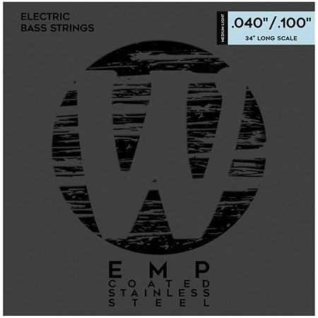 Warwick 38210 EMP Coated 4 Cordes Medium Light 40-100