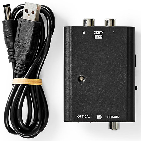 ACON2509BK - Convertisseur Toslink/SPDIF vers RCA Nedis