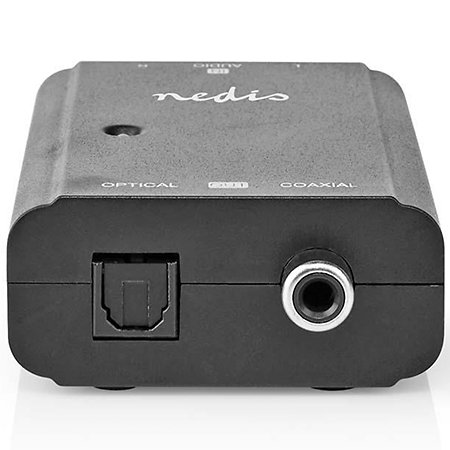 ACON2508BK - Convertisseur RCA vers Toslink/SPDIF Nedis