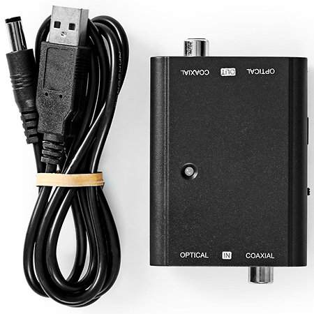 ACON2507BK - Convertisseur Toslink/SPDIF Nedis