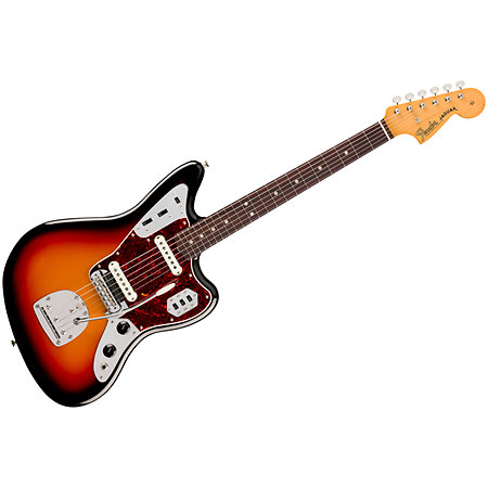 Vintera III Mid 60s Jaguar 3-Color Sunburst + housse Fender