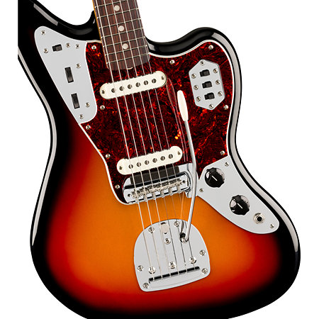 Vintera III Mid 60s Jaguar 3-Color Sunburst + housse Fender