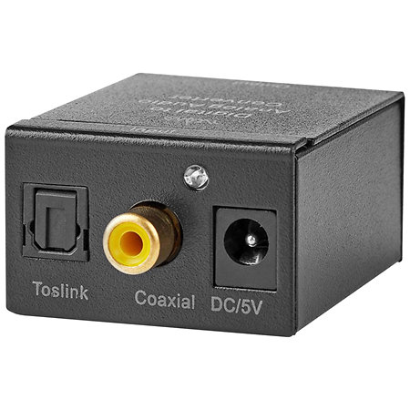 Nedis ACON2510BK - Convertisseur Toslink/SPDIF vers RCA/MiniJack