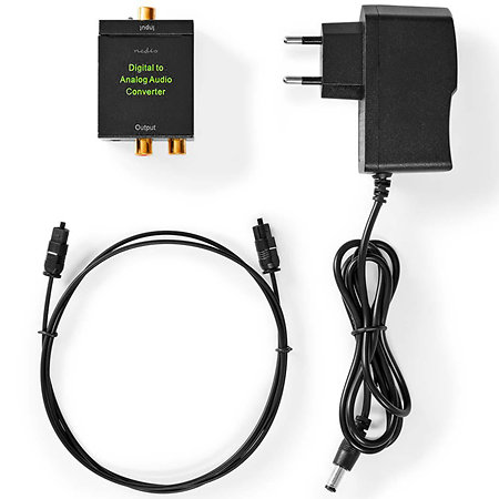 Nedis ACON2510BK - Convertisseur Toslink/SPDIF vers RCA/MiniJack