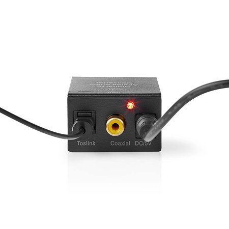 ACON2510BK - Convertisseur Toslink/SPDIF vers RCA/MiniJack Nedis