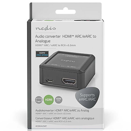 Nedis ACON3415AT - Convertisseur HDMI vers RCA MiniJack