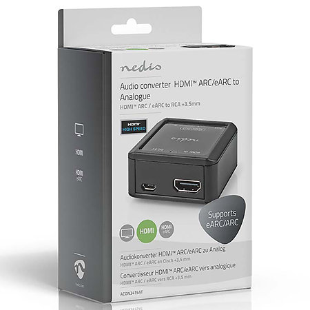 ACON3415AT - Convertisseur HDMI vers RCA MiniJack Nedis