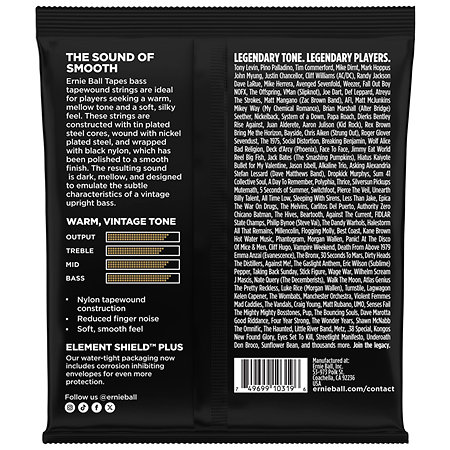 Ernie Ball 2863 Tapes Long Scale 60-115 Set de 4