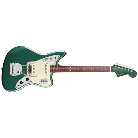 Vintera III Mid 60s Jaguar Sherwood Green Metallic + housse Fender