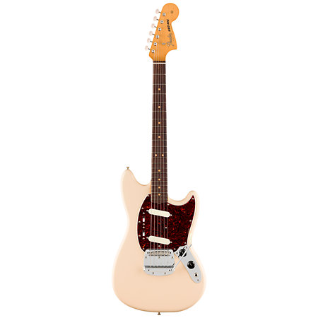 Vintera III Mid 60s Mustang Olympic White + housse Fender