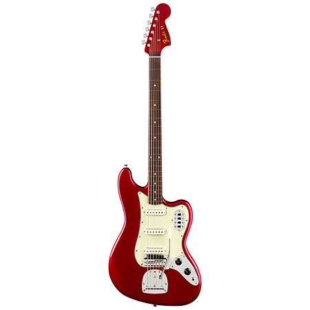 Vintera III Early '60s Bass VI Candy Apple Red + Housse Fender