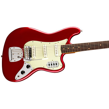 Vintera III Early '60s Bass VI Candy Apple Red + Housse Fender