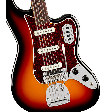 Vintera III Early 60s Bass VI 3-Color Sunburst + housse Fender